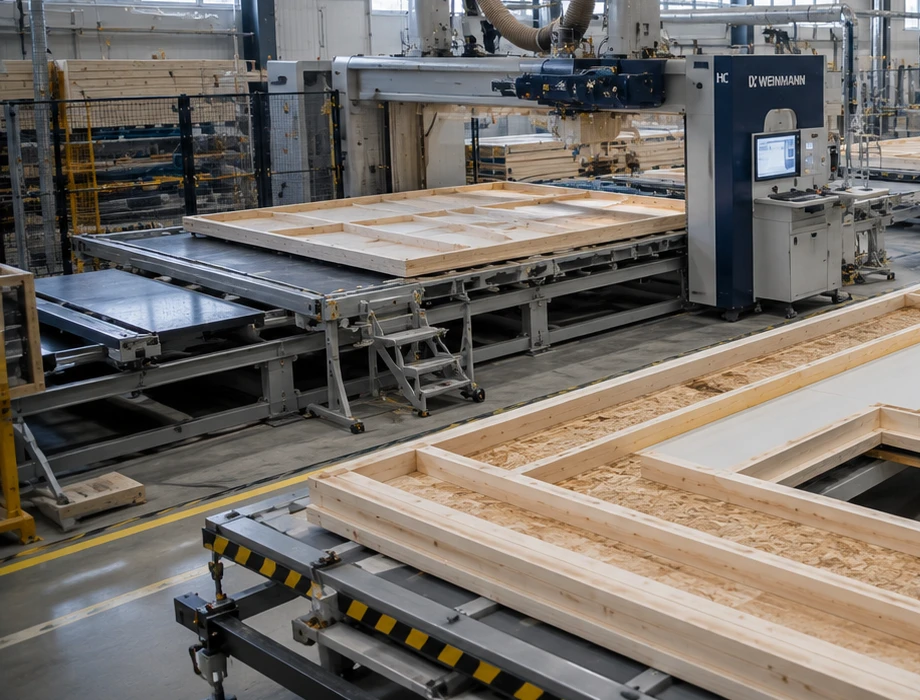 Rostina Homes precision framing line